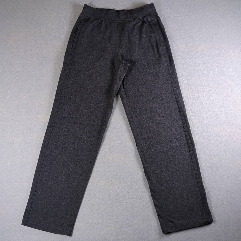 Lululemon Kung Fu Pants Mens Small Heather Gray Wide Leg Baggy Loose Relaxed Fit